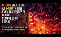 Bitcoin volatility at 9-month low even as futures OI builds – compression signal