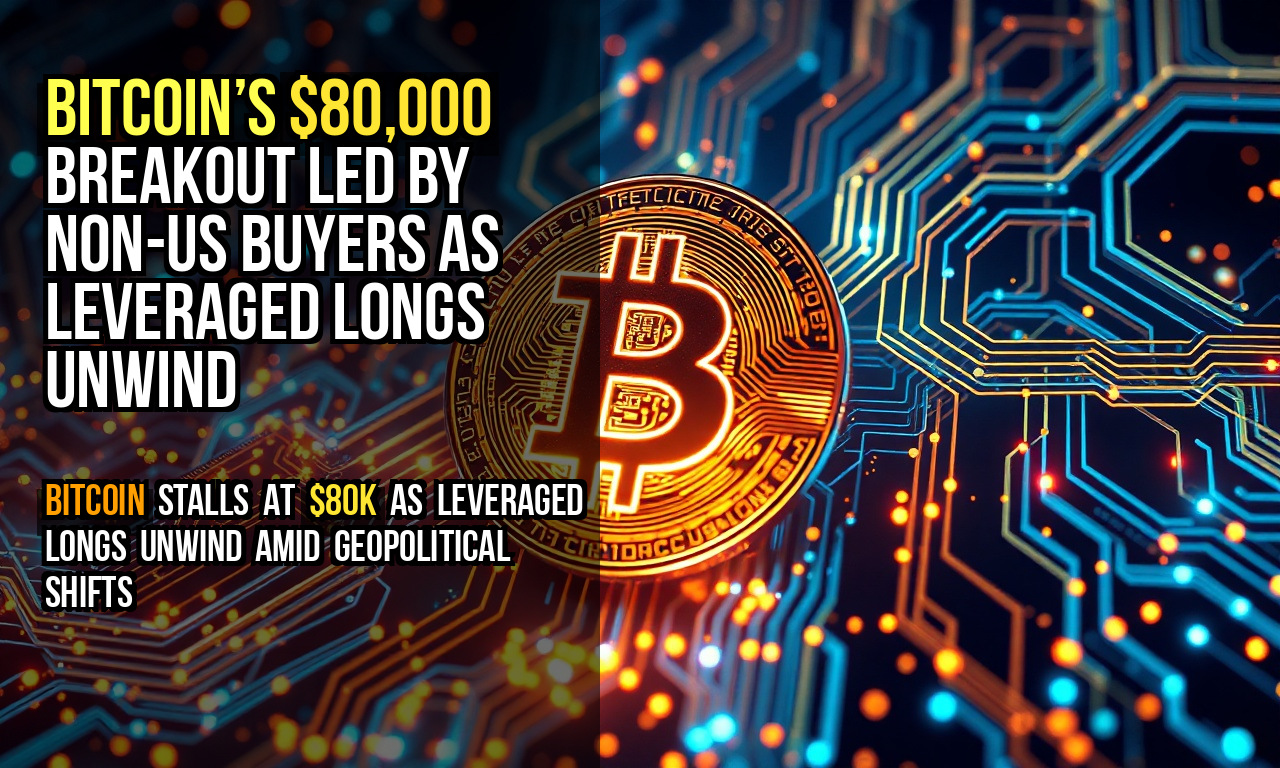 Bitcoin’s $80,000 breakout led by non-US buyers as leveraged longs unwind