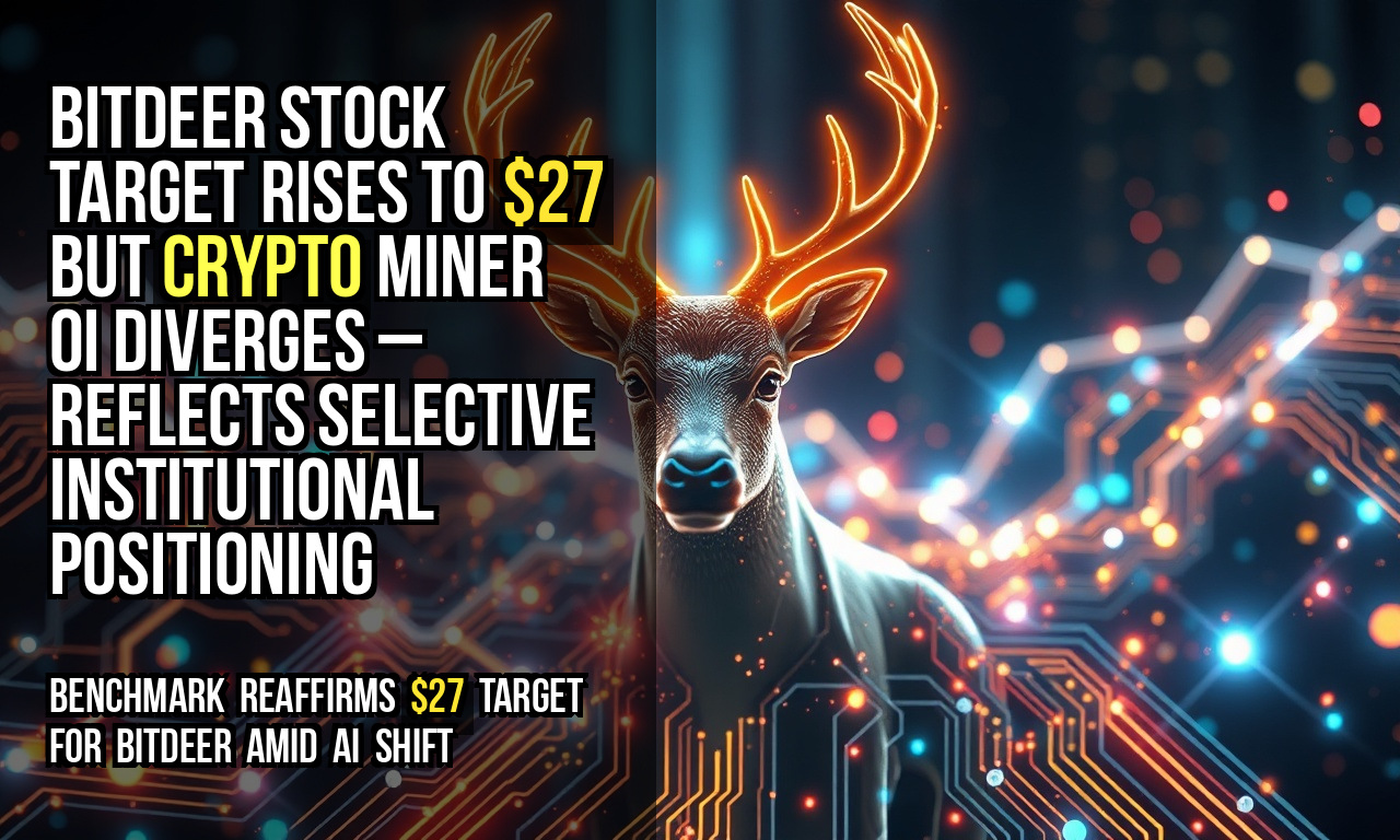 Bitdeer stock target rises to $27 but crypto miner OI diverges – reflects selective institutional positioning