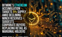Bitmine’s Ethereum accumulation targets 5% supply amid declining miner reserves – suggests corporate buyers replacing retail as marginal holders