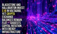 Blackstone and Halliburton invest $1B in VoltaGrid, yet crypto exchange balances remain flat – suggests capital rotation into energy infrastructure