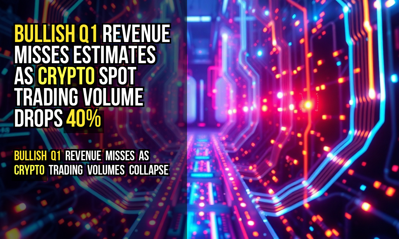 Bullish Q1 revenue misses estimates as crypto spot trading volume drops 40%