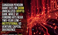 Canadian pension giant sits on $69M unrealized crypto gain, while VC funding hits near two-year low – institutional vs venture capital divergence