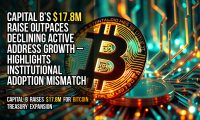 Capital B’s $17.8M raise outpaces declining active address growth – highlights institutional adoption mismatch
