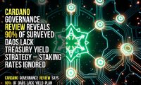 Cardano governance review reveals 90% of surveyed DAOs lack treasury yield strategy – staking rates ignored