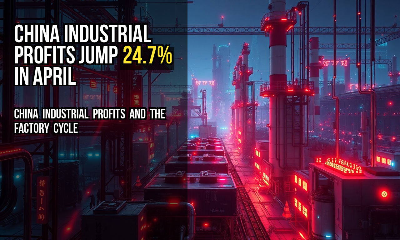 China industrial profits jump 24.7% in April