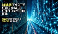 Coinbase executive states no Wall Street competition fear