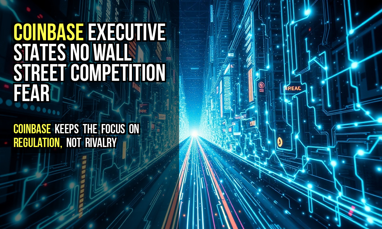 Coinbase executive states no Wall Street competition fear