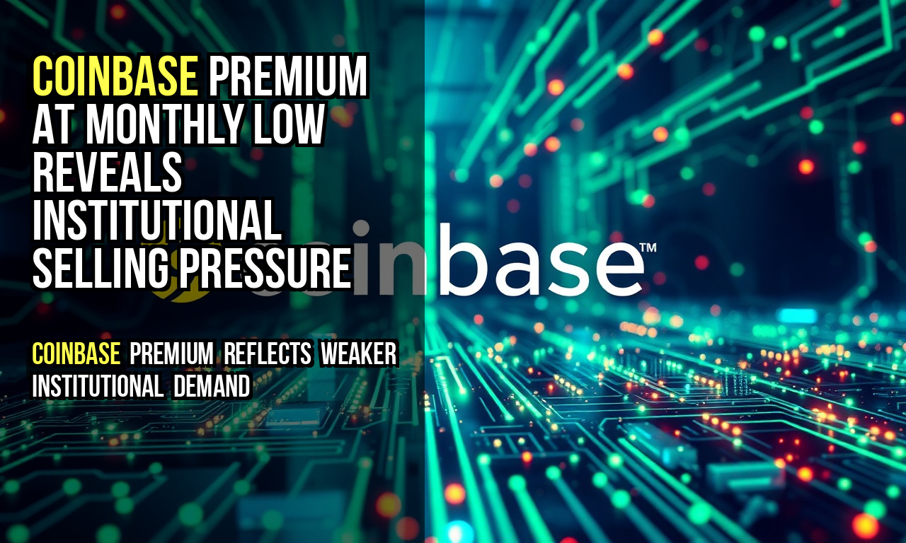 Coinbase premium at monthly low reveals institutional selling pressure