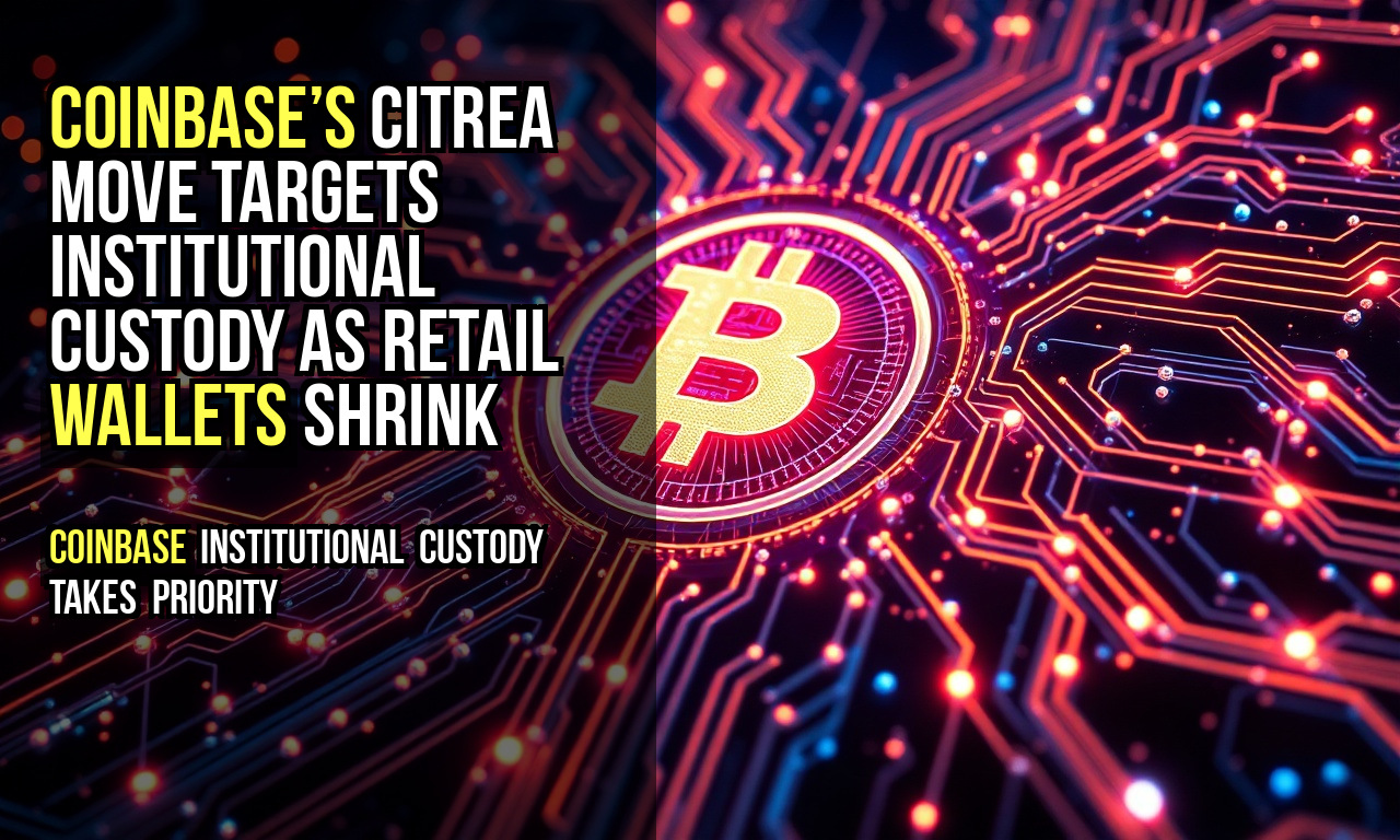 Coinbase’s Citrea move targets institutional custody as retail wallets shrink