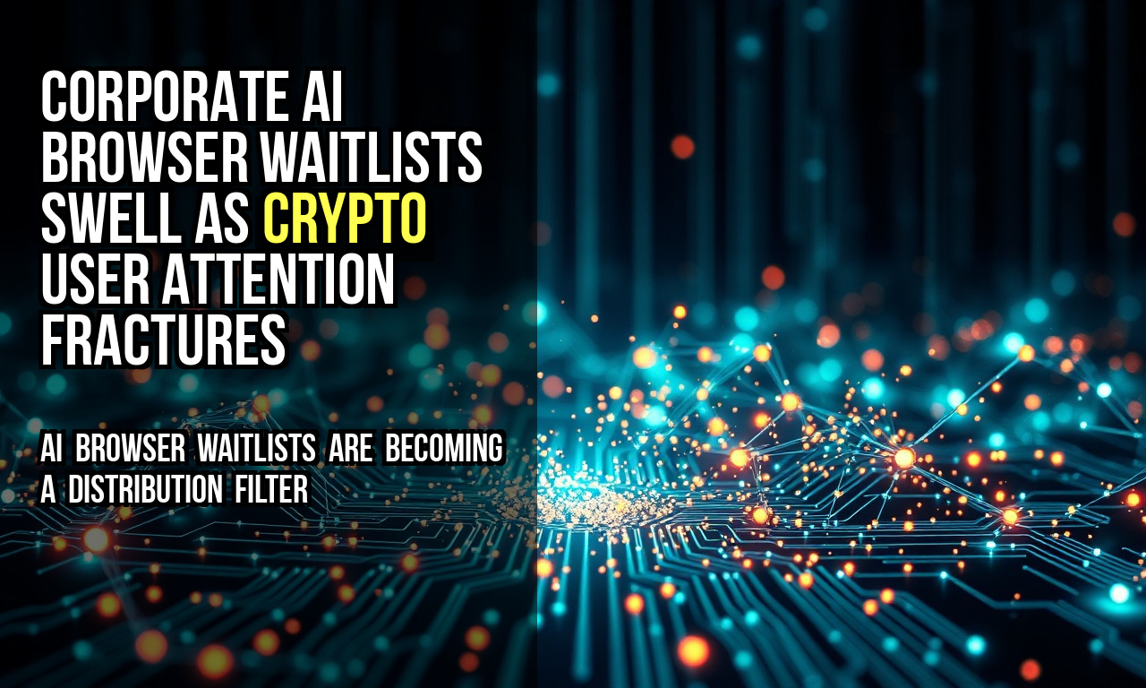 Corporate AI browser waitlists swell as crypto user attention fractures