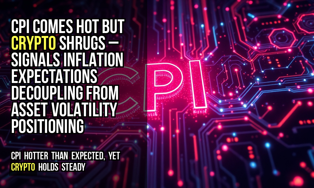 CPI comes hot but crypto shrugs – signals inflation expectations decoupling from asset volatility positioning