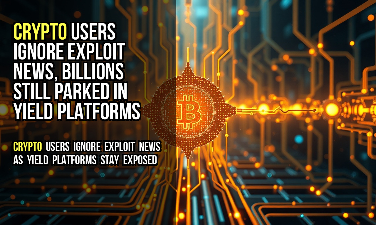 Crypto users ignore exploit news, billions still parked in yield platforms