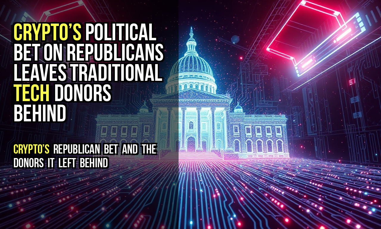 Crypto’s political bet on Republicans leaves traditional tech donors behind