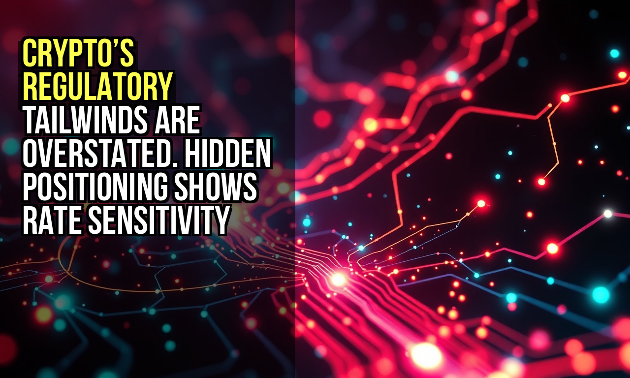 Crypto’s regulatory tailwinds are overstated. Hidden positioning shows rate sensitivity