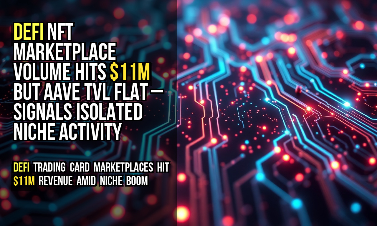 DeFi NFT marketplace volume hits $11M but Aave TVL flat – signals isolated niche activity
