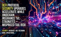 DeFi protocol security upgrades accelerate while on‑chain insurance TVL stagnates – mispriced tail risk