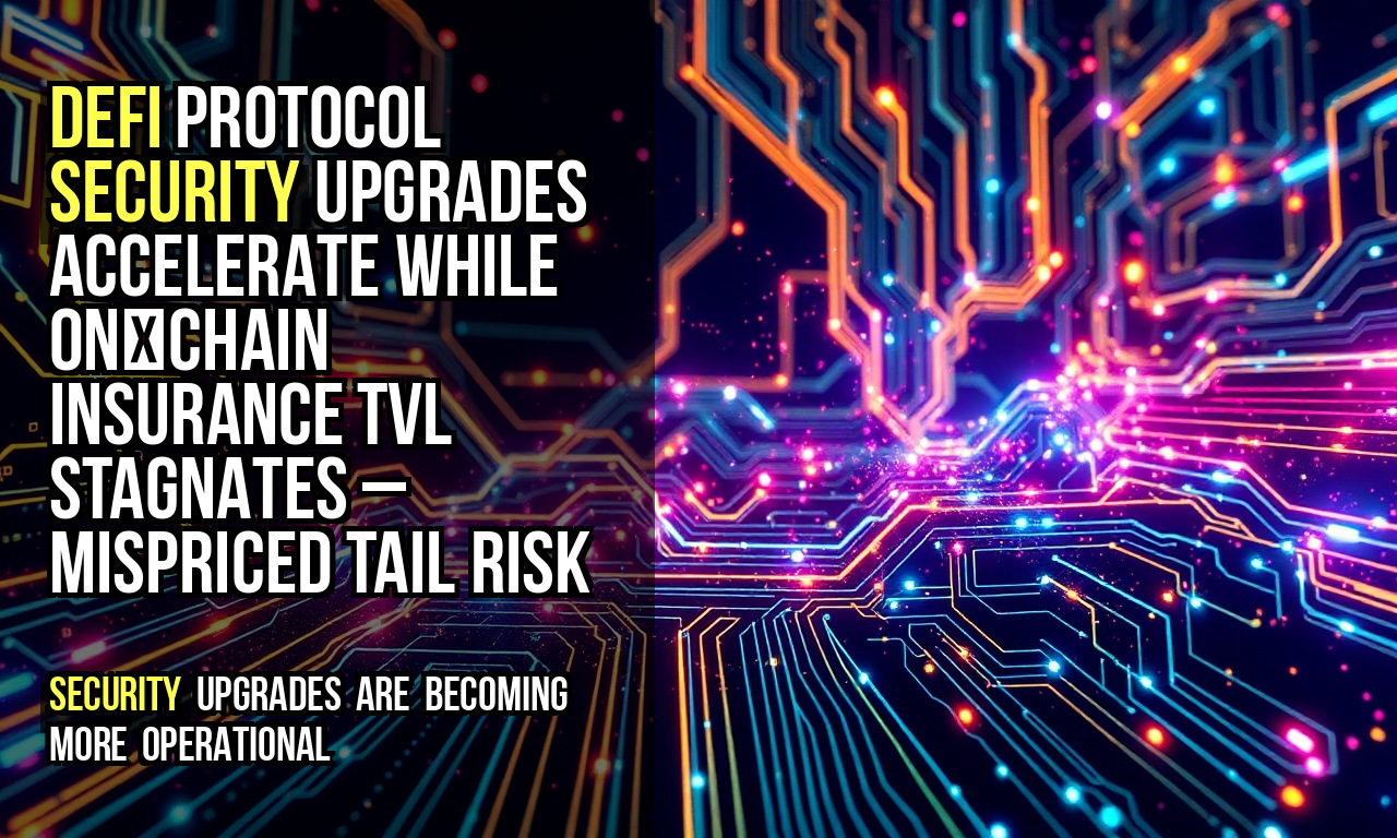 DeFi protocol security upgrades accelerate while on‑chain insurance TVL stagnates – mispriced tail risk
