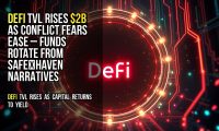 DeFi TVL rises $2B as conflict fears ease – funds rotate from safe‑haven narratives