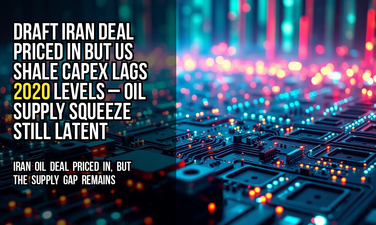 Draft Iran deal priced in but US shale capex lags 2020 levels – oil supply squeeze still latent