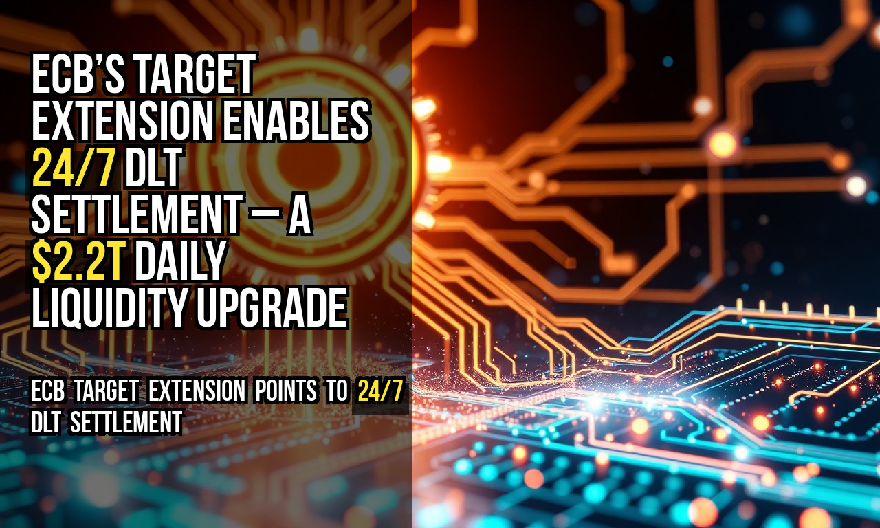ECB’s TARGET extension enables 24/7 DLT settlement – a $2.2T daily liquidity upgrade