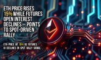 ETH price rises 15% while futures open interest declines – points to spot-driven rally