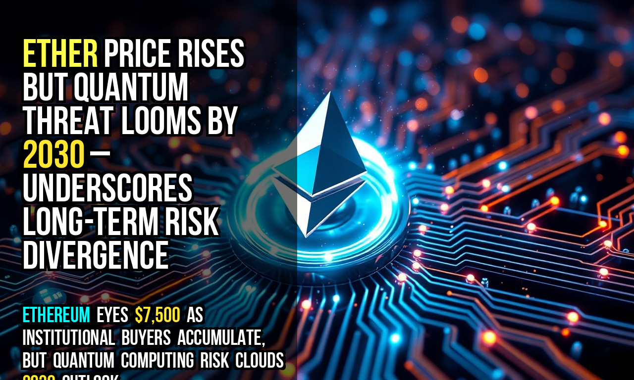Ether price rises but quantum threat looms by 2030 – underscores long-term risk divergence