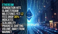 Ethereum Foundation hits Glamsterdam milestones yet L2 fees drop 30% – indicates scalability progress shifting volume away from mainnet