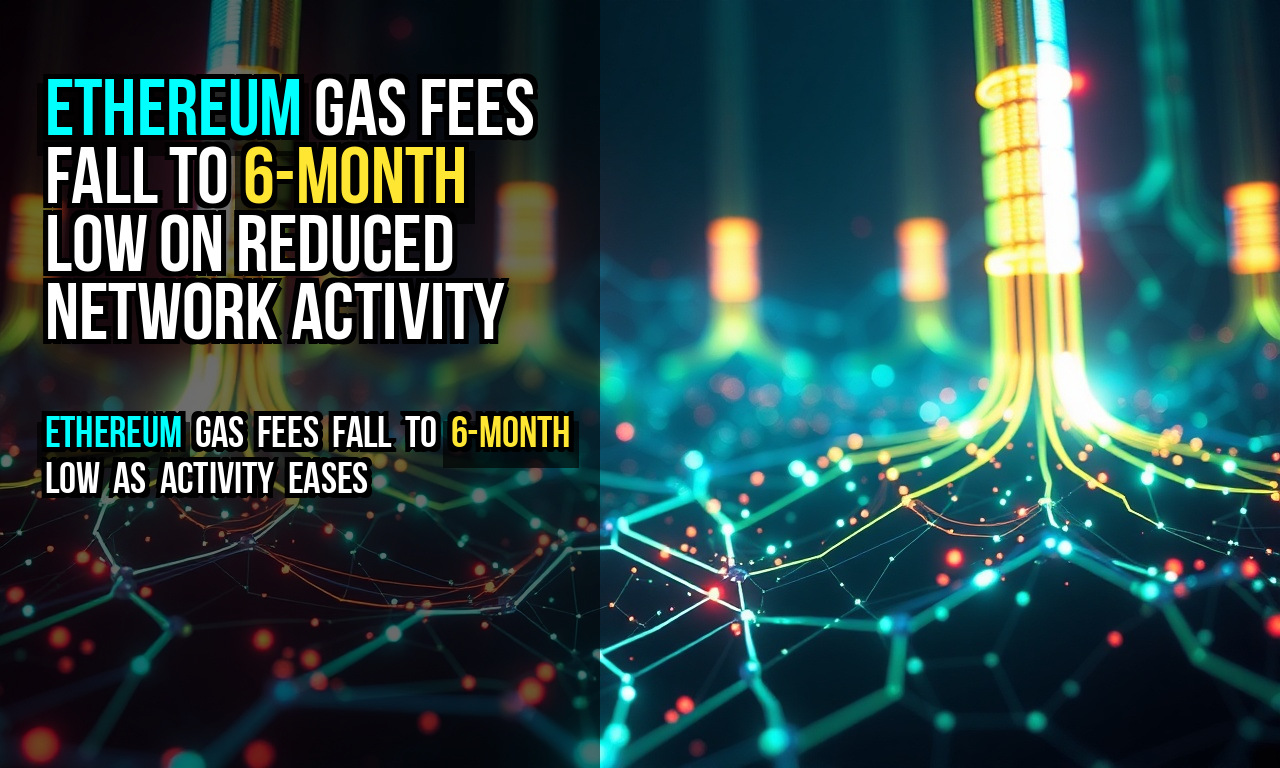 Ethereum gas fees fall to 6-month low on reduced network activity