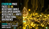 Ethereum price faces $2.4K resistance while developer signups accelerate – hints at structural divergence
