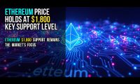 Ethereum price holds at $1,800 key support level