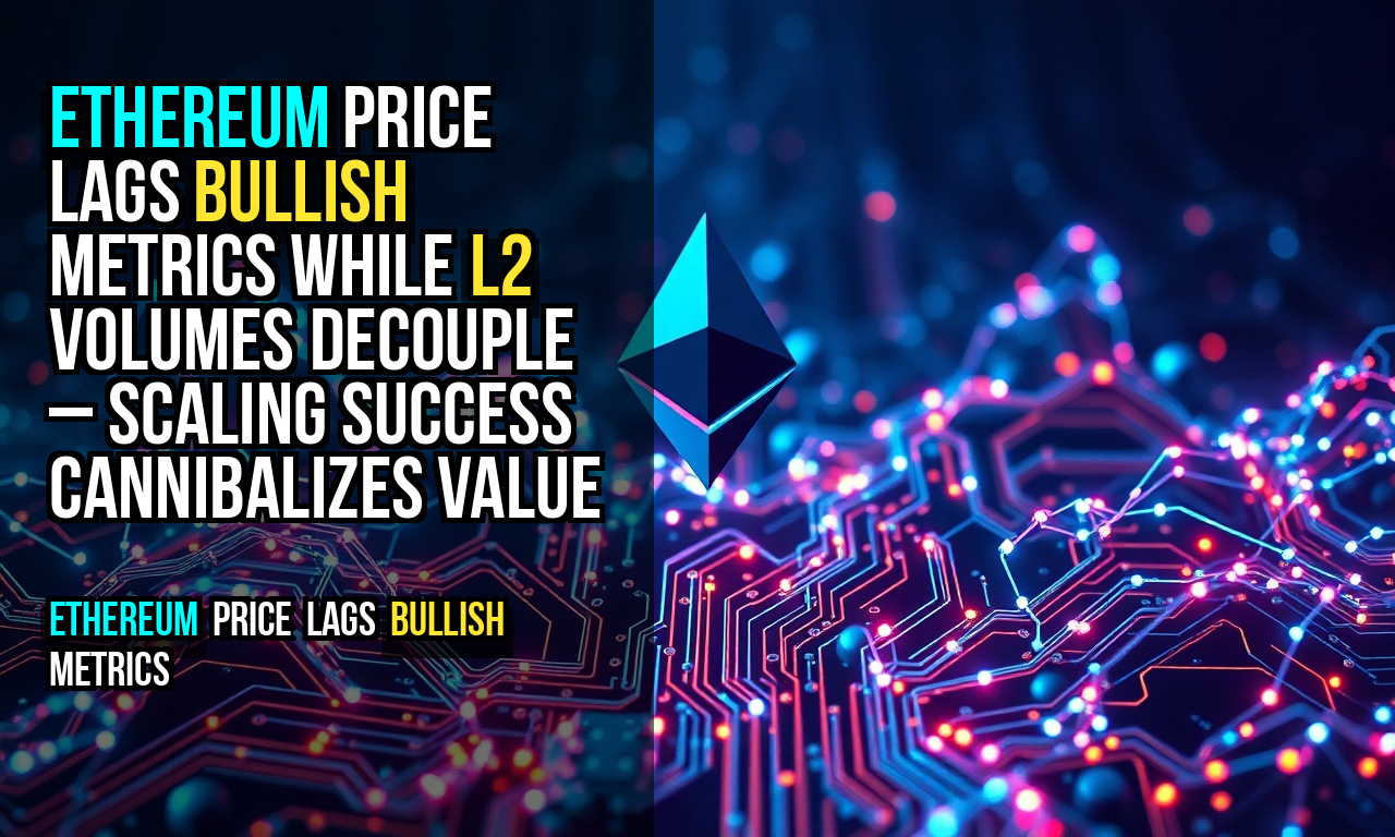 Ethereum price lags bullish metrics while L2 volumes decouple – scaling success cannibalizes value