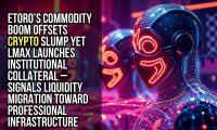 eToro’s commodity boom offsets crypto slump yet LMAX launches institutional collateral – signals liquidity migration toward professional infrastructure