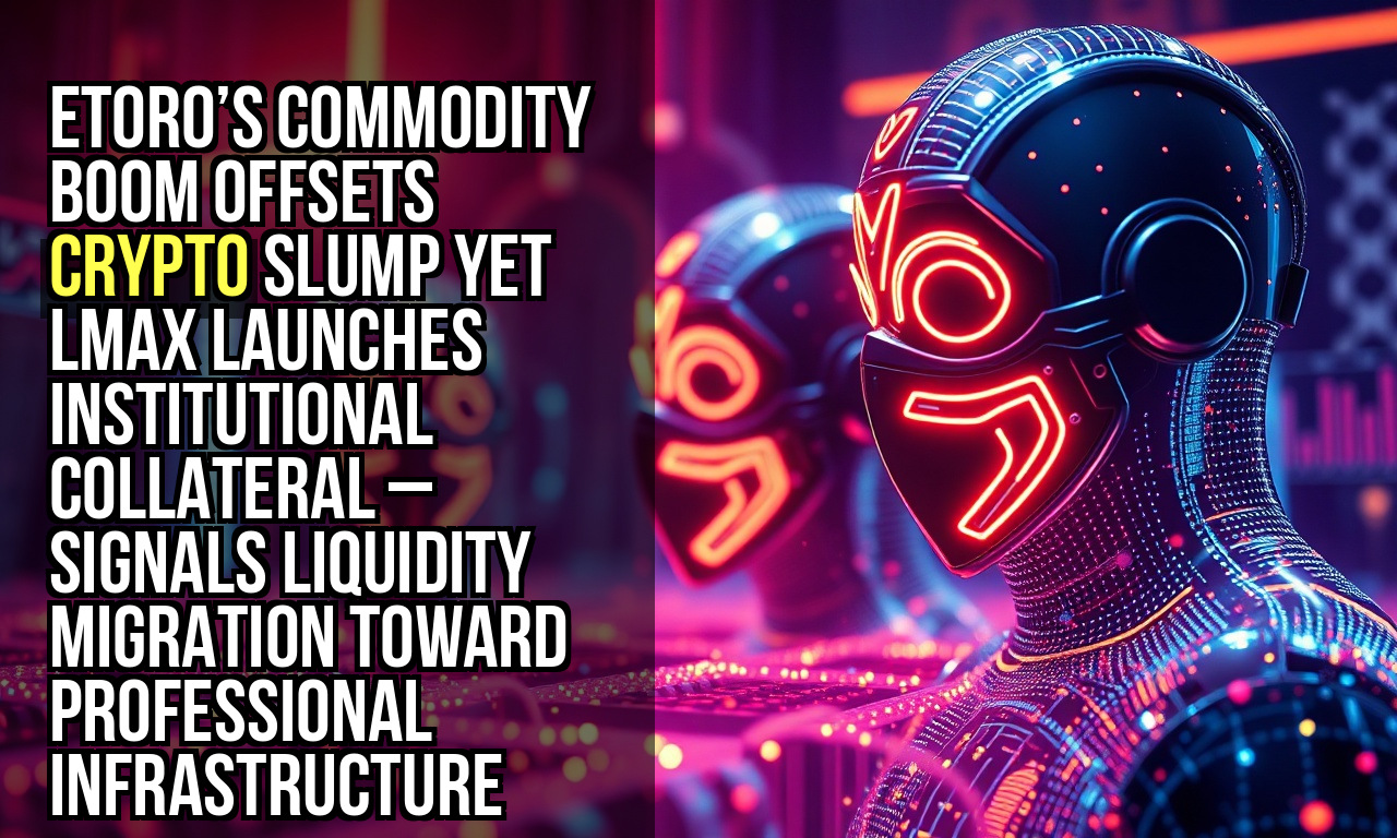 eToro’s commodity boom offsets crypto slump yet LMAX launches institutional collateral – signals liquidity migration toward professional infrastructure