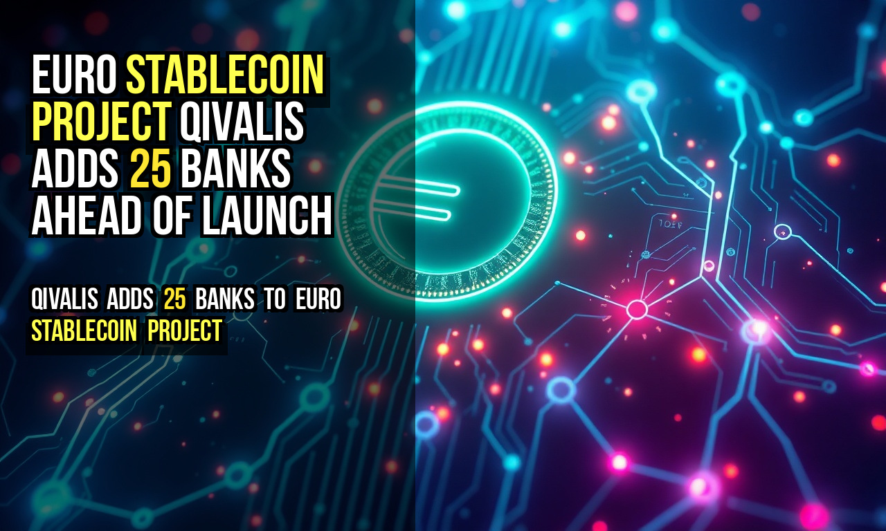Euro stablecoin project Qivalis adds 25 banks ahead of launch
