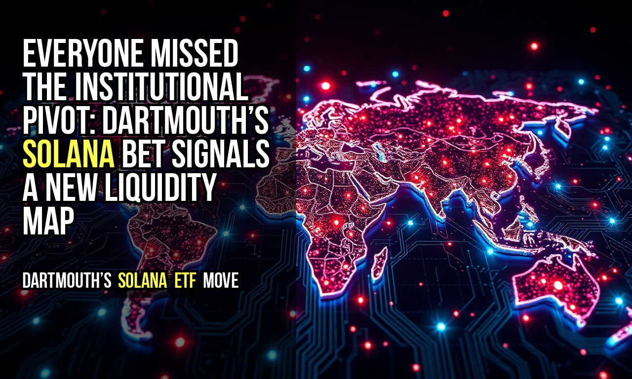 Everyone missed the institutional pivot: Dartmouth’s Solana bet signals a new liquidity map