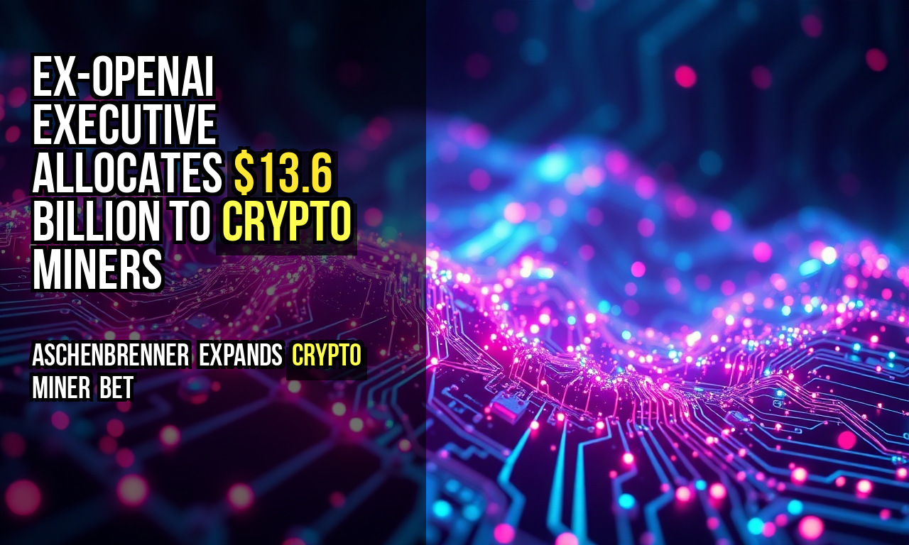 Ex-OpenAI executive allocates $13.6 billion to crypto miners