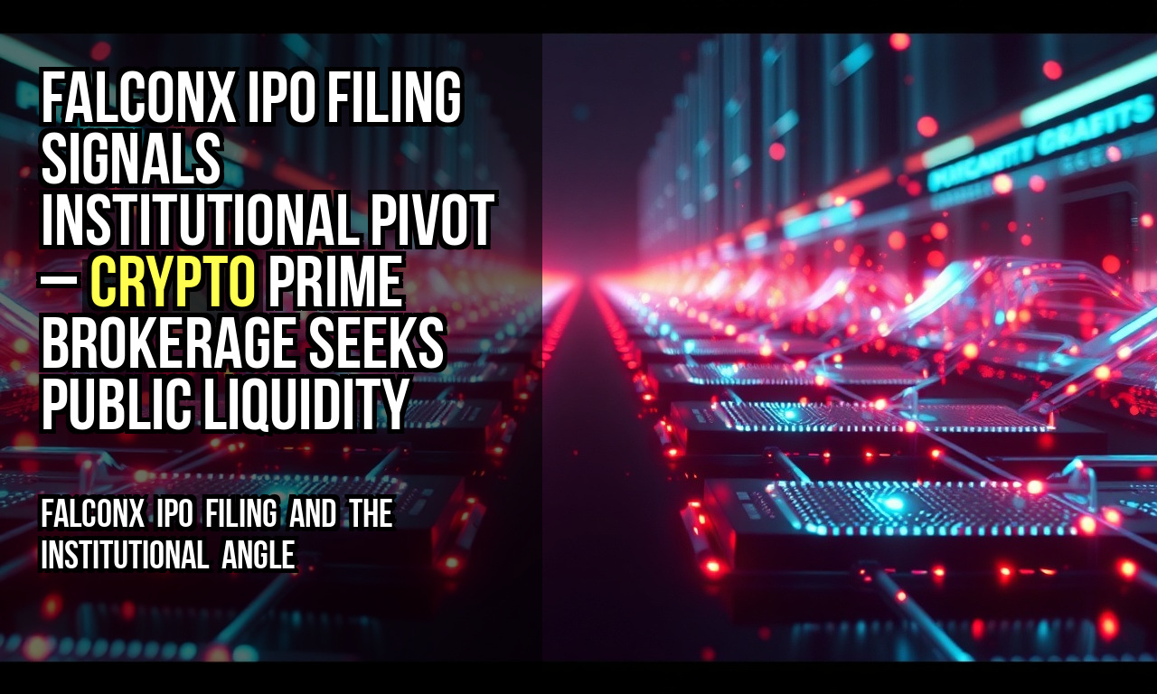 FalconX IPO filing signals institutional pivot – crypto prime brokerage seeks public liquidity