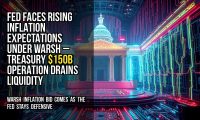 Fed faces rising inflation expectations under Warsh – Treasury $150B operation drains liquidity