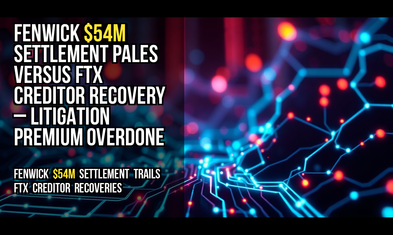 Fenwick $54M settlement pales versus FTX creditor recovery – litigation premium overdone