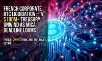 French corporate BTC liquidation – a $100M+ treasury unwind as MiCA deadline looms