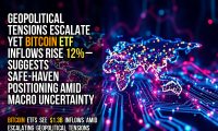 Geopolitical tensions escalate yet Bitcoin ETF inflows rise 12% – suggests safe-haven positioning amid macro uncertainty