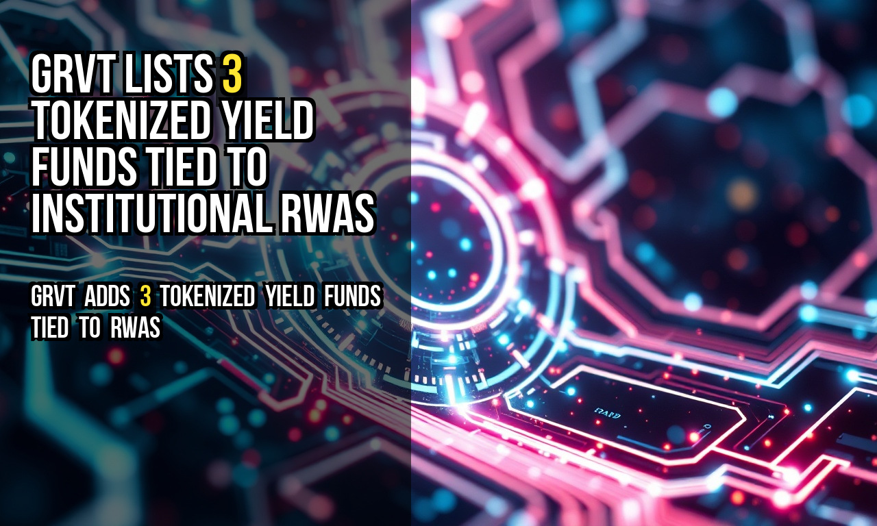 Grvt lists 3 tokenized yield funds tied to institutional RWAs