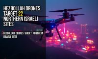 Hezbollah drones target 22 northern Israeli sites