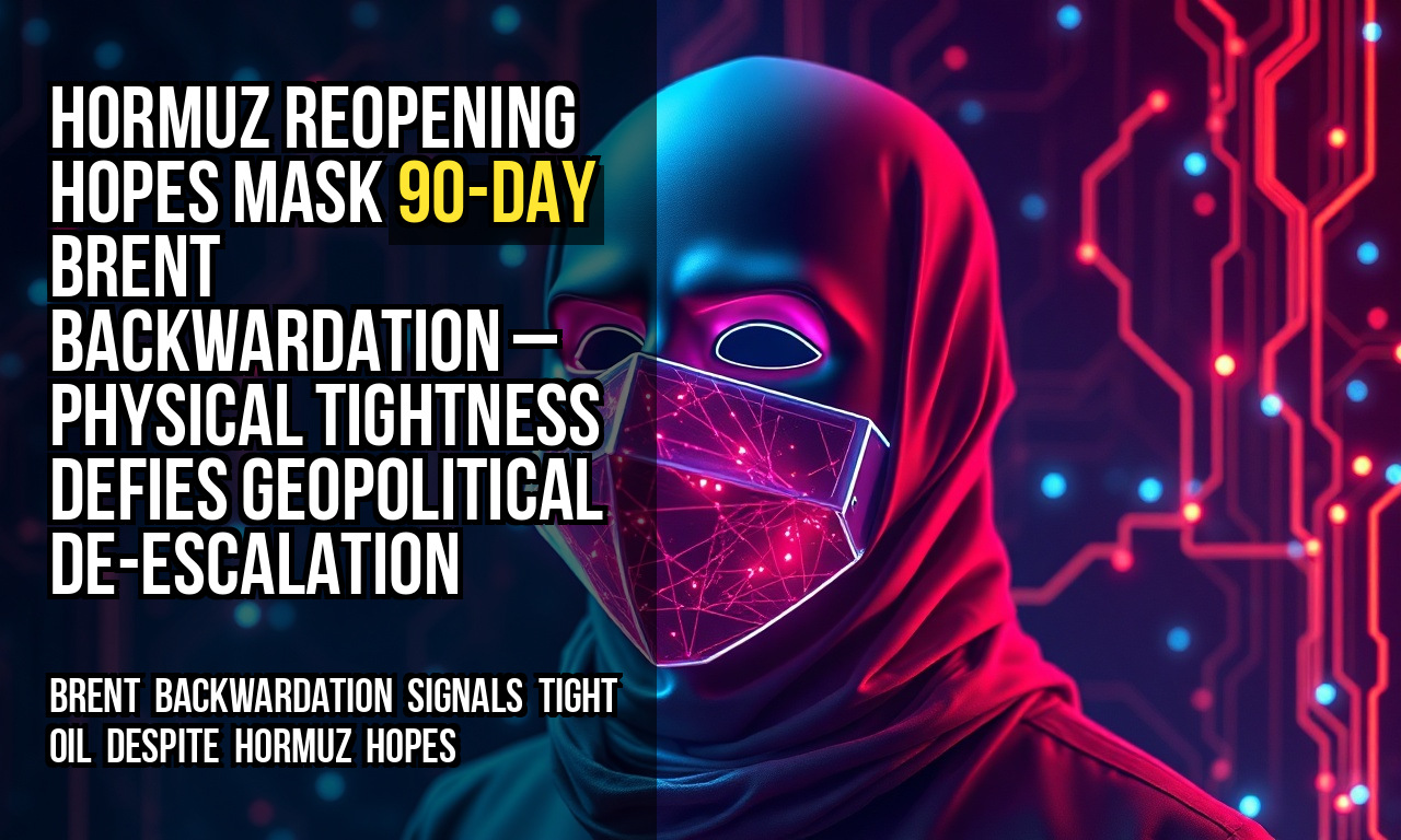 Hormuz reopening hopes mask 90-day Brent backwardation – physical tightness defies geopolitical de-escalation