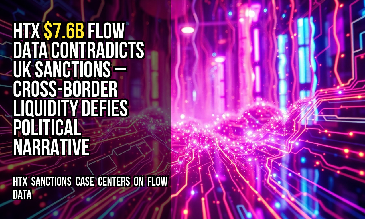 HTX $7.6B flow data contradicts UK sanctions – cross-border liquidity defies political narrative