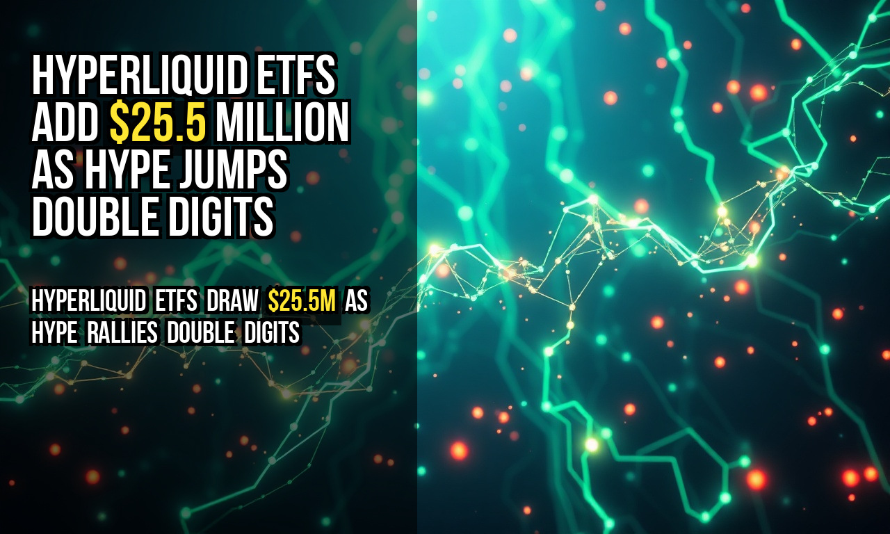 Hyperliquid ETFs add $25.5 million as HYPE jumps double digits