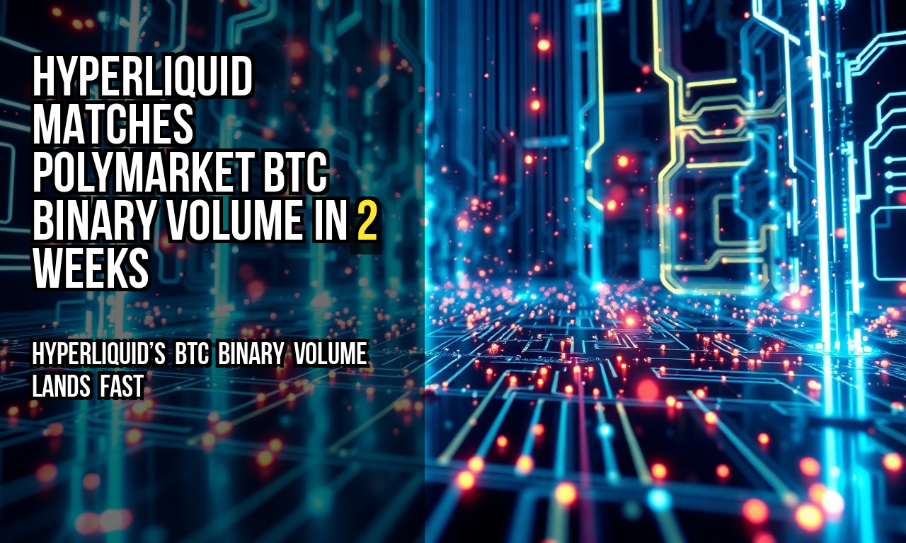 Hyperliquid matches Polymarket BTC binary volume in 2 weeks