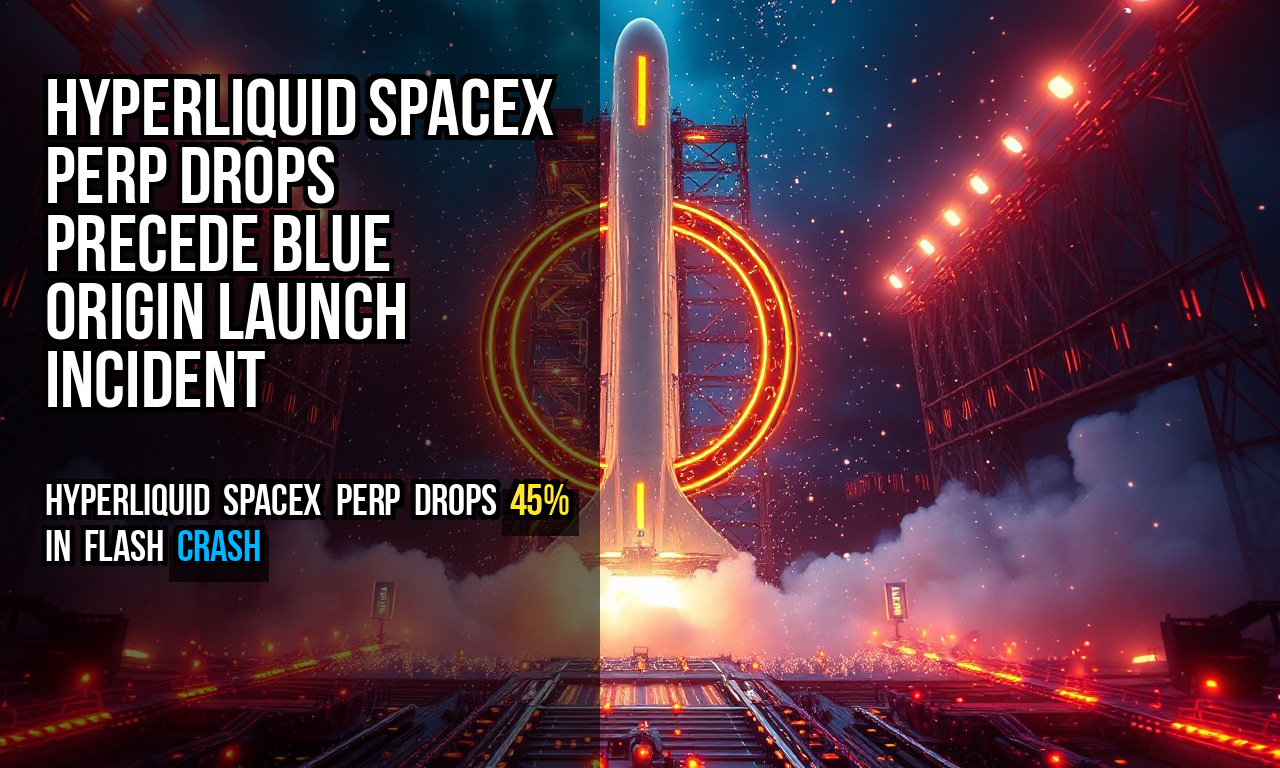 Hyperliquid SpaceX perp drops precede Blue Origin launch incident