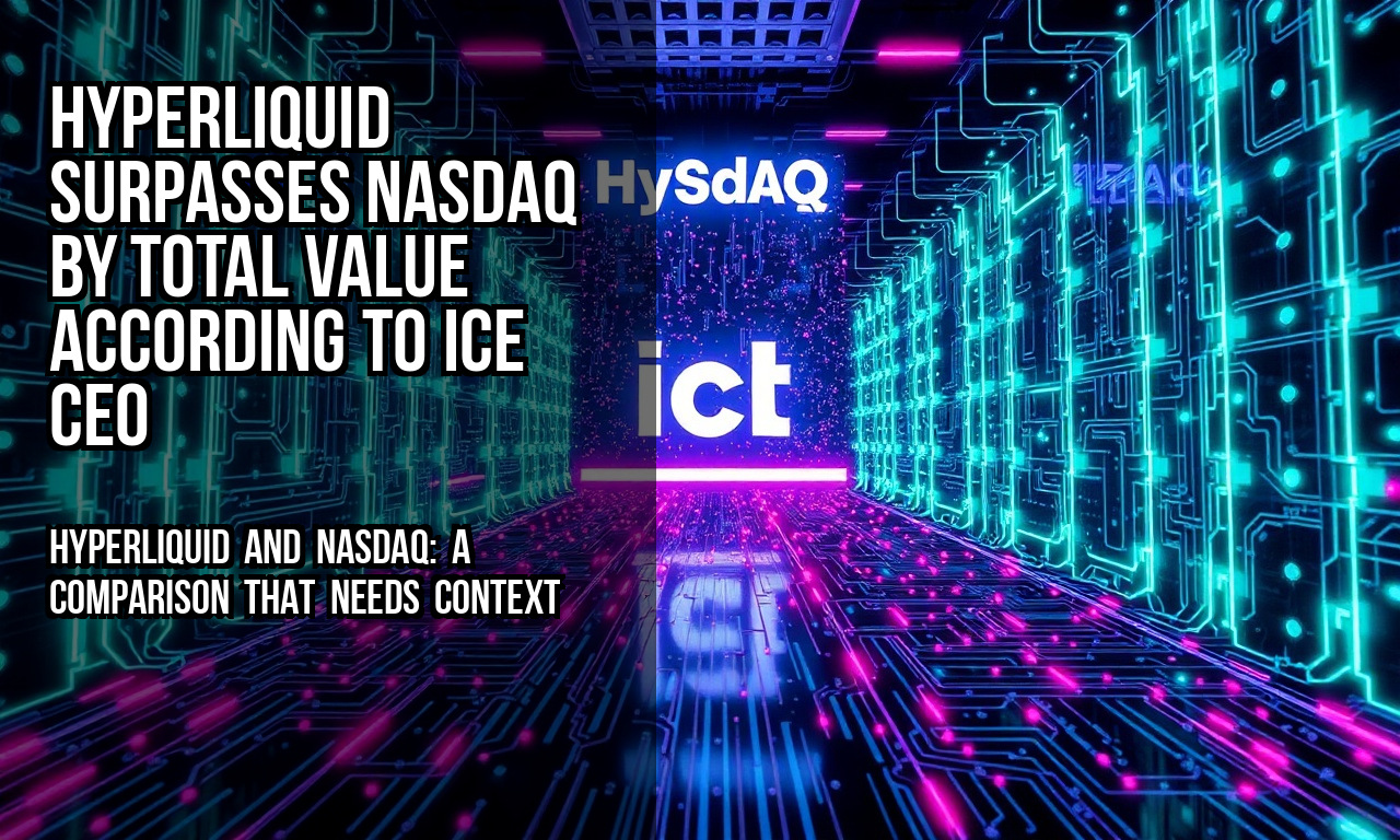 Hyperliquid surpasses NASDAQ by total value according to ICE CEO